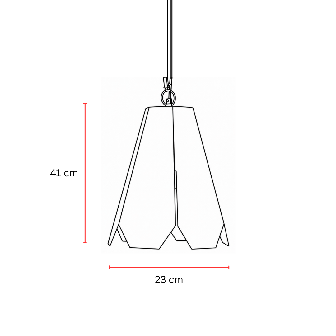 Fold Hexa Pendant Lamp - Beige
