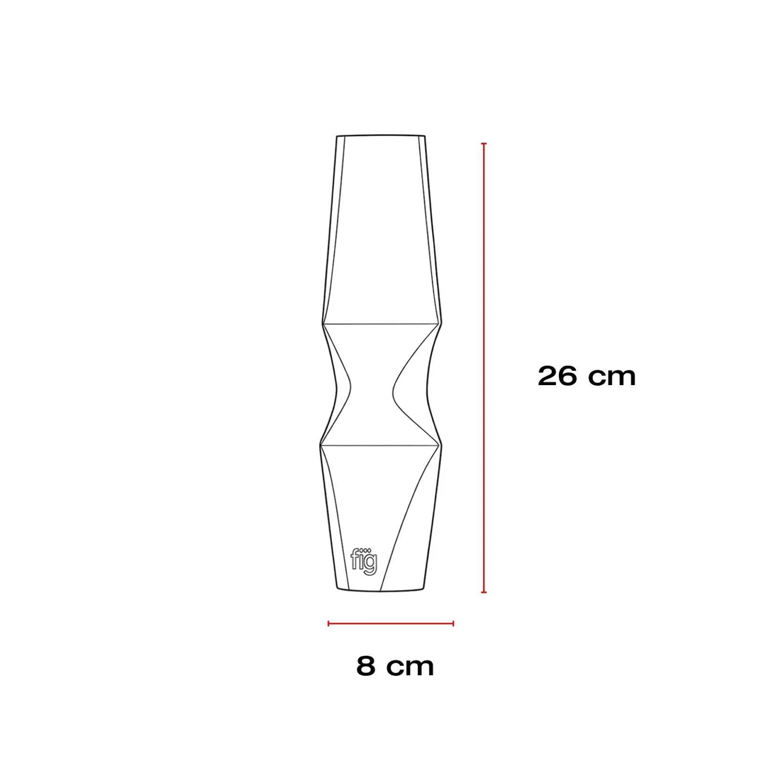 Chrome Dented Vase - Large