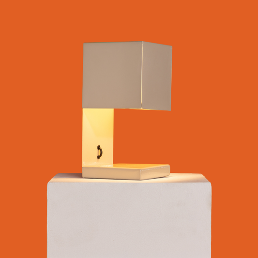 Fold Cube Table Lamp - Beige