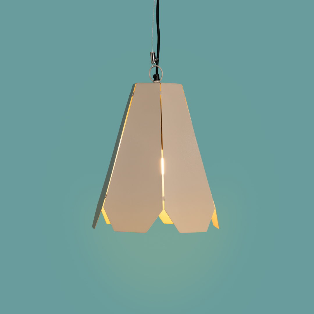 Fold Hexa Pendant Lamp - Beige