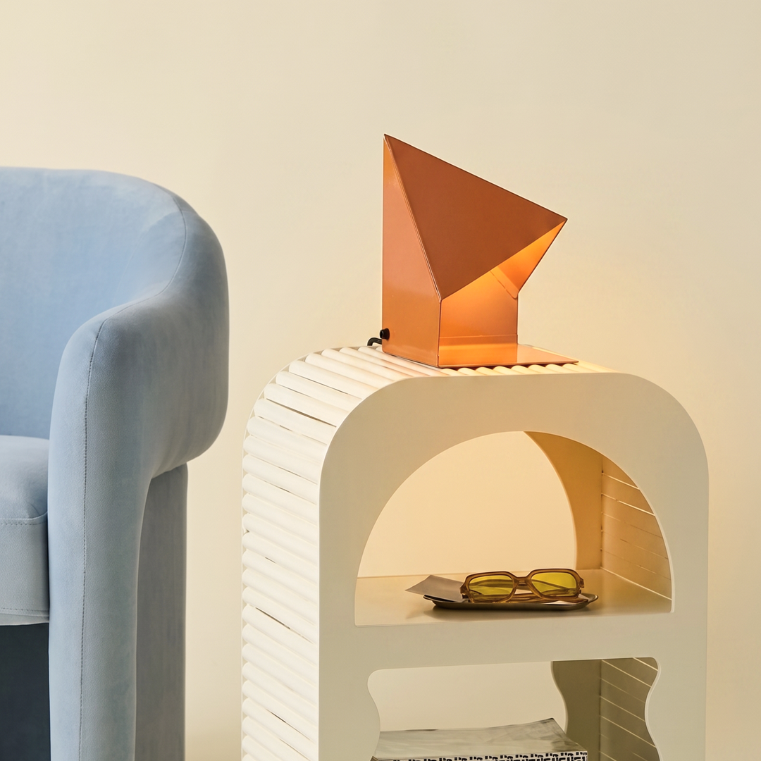 Fold Prism Table Lamp - Tangerine